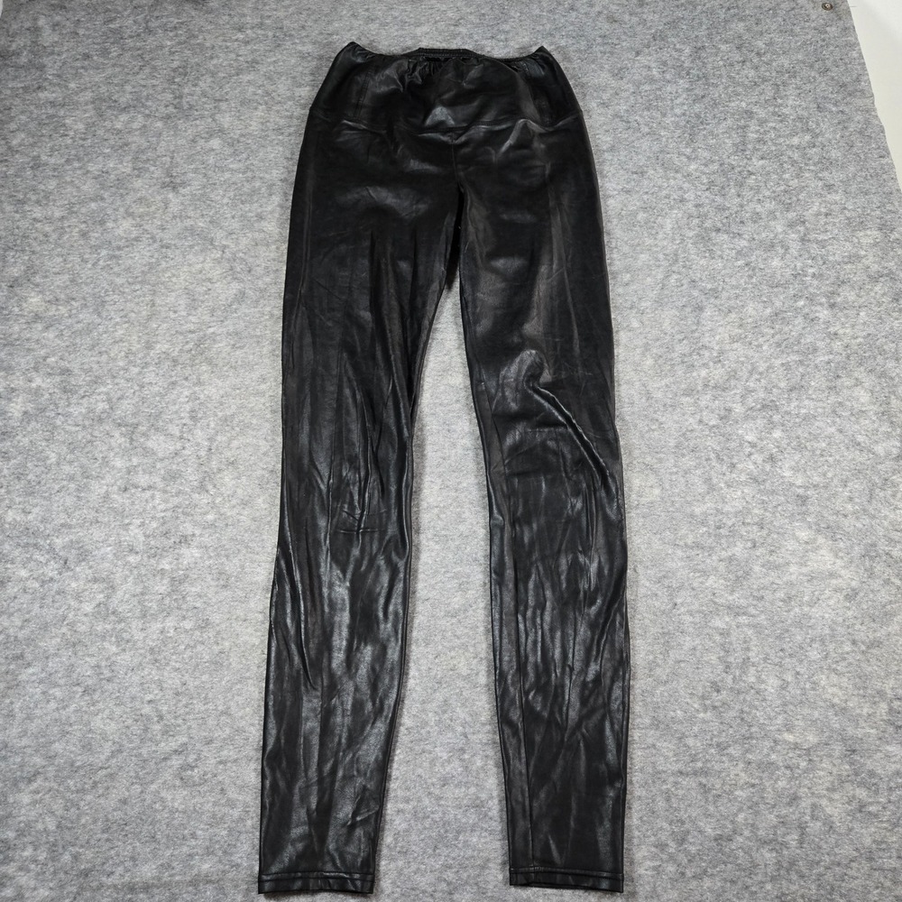 Wilfred Free Womens Black Daria Vegan Leather High Waisted Leggings Size S